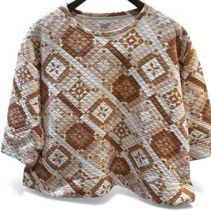 Lands’ End Quilted Sweatshirt (1X)